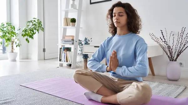 Woman meditating