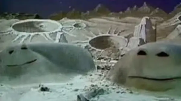 moon craters with faces