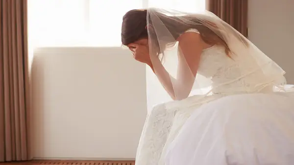 Sad bride