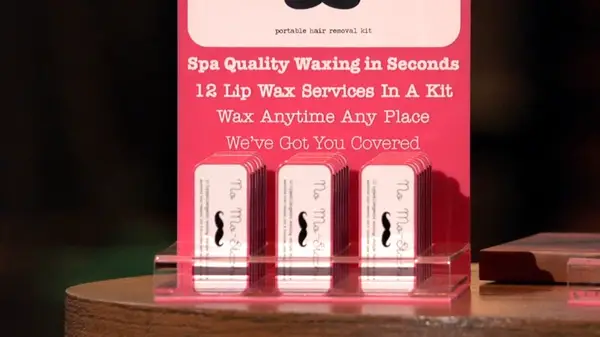 No Mo-Stache product on display in Shark Tank Season 9