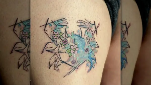 Crab tattoo