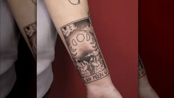 Tarot card tattoo