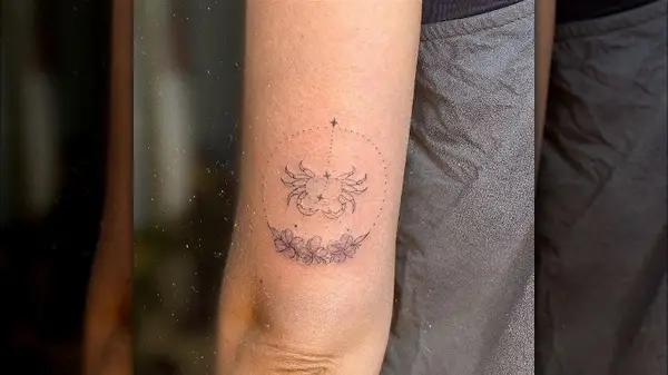 Crab line tattoo