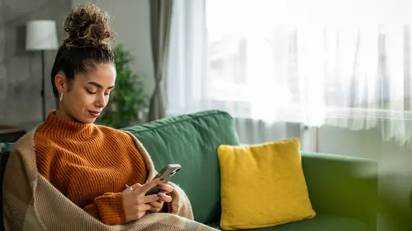 Woman looking at phone