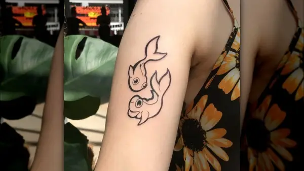 Pisces fish tattoo