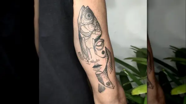 Pisces fish tattoo