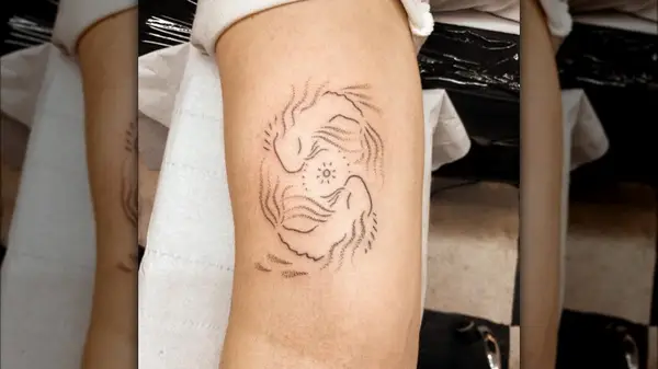 Pisces fish tattoo