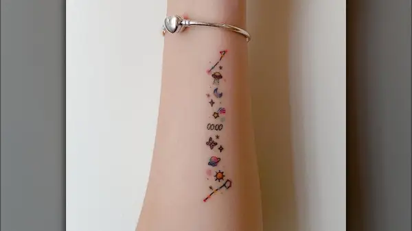 Colorful cartoon planets 