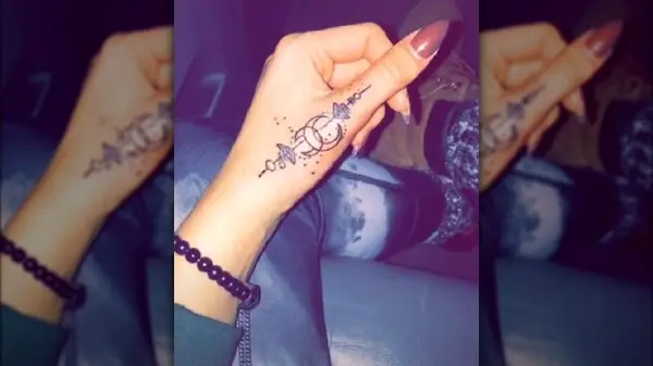 Thumb constallations tattoo