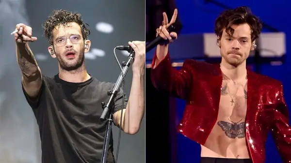 Matty Healy and Harry Styles