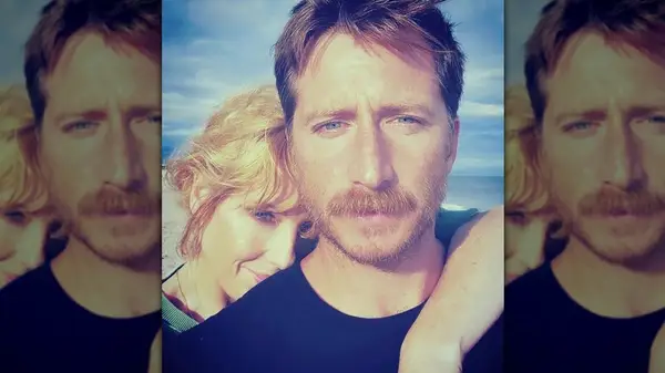 Kelly Reilly and husband Kyle Baugher in a selfie