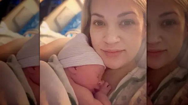 Carrie Underwood with her baby son Jacob