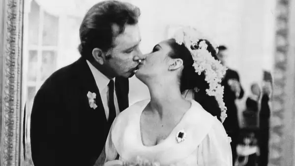 Burton and Taylor at their wedding