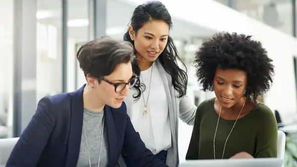 Colleagues working together