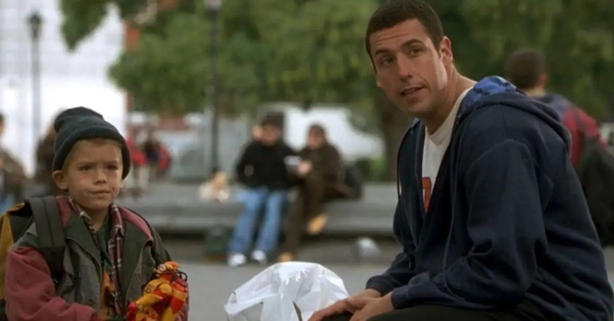 Adam Sandler und Cole Sprouse oder Dylan Sprouse von Big Daddy