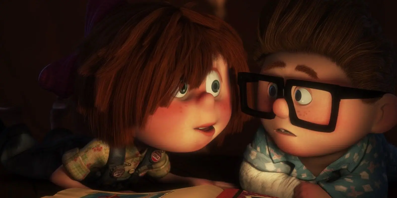 若いカールとエリー