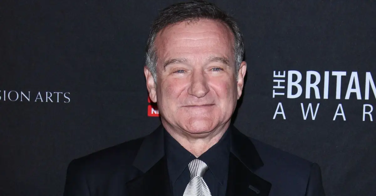 Robin Williams ser känslomässig ut
