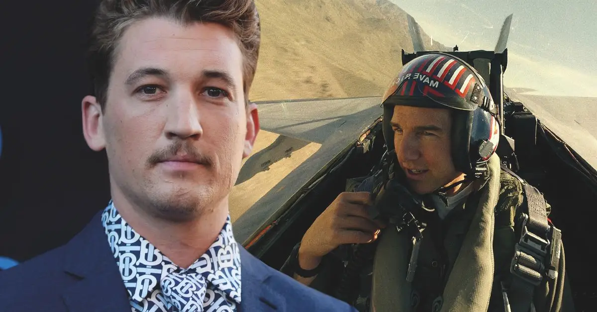 Miles Teller og Tom Cruise