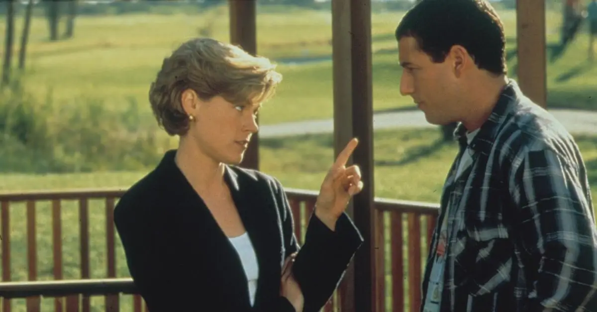 Adam Sandler et Julie Bowen de Happy Gilmore