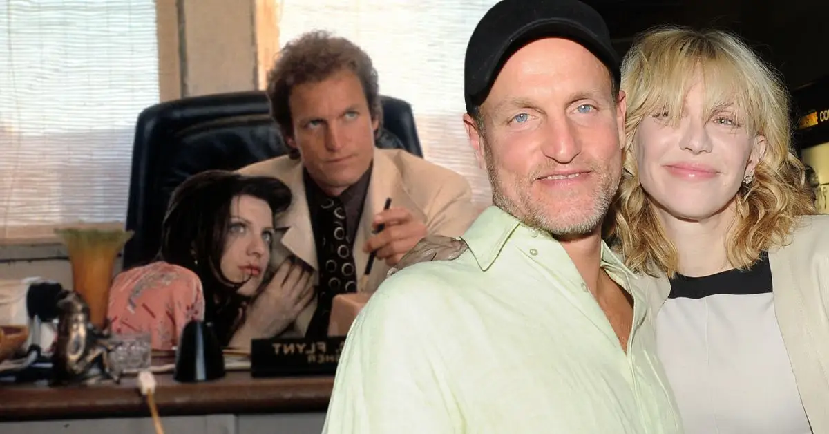 Woody Harrelson och Courtney Love