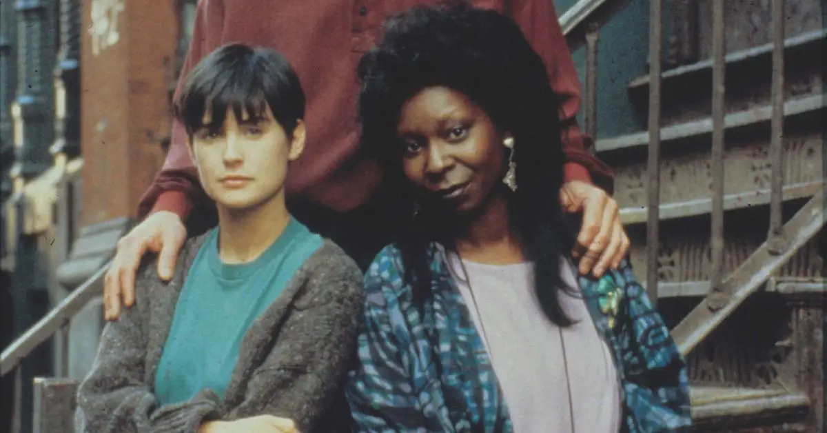 데미 무어와 우피 골드버그의 사진 촬영