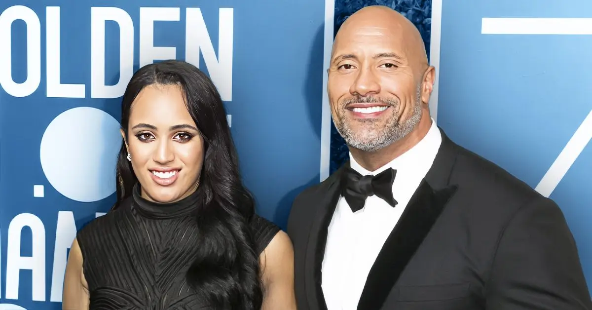 드웨인 존슨과 딸 시몬