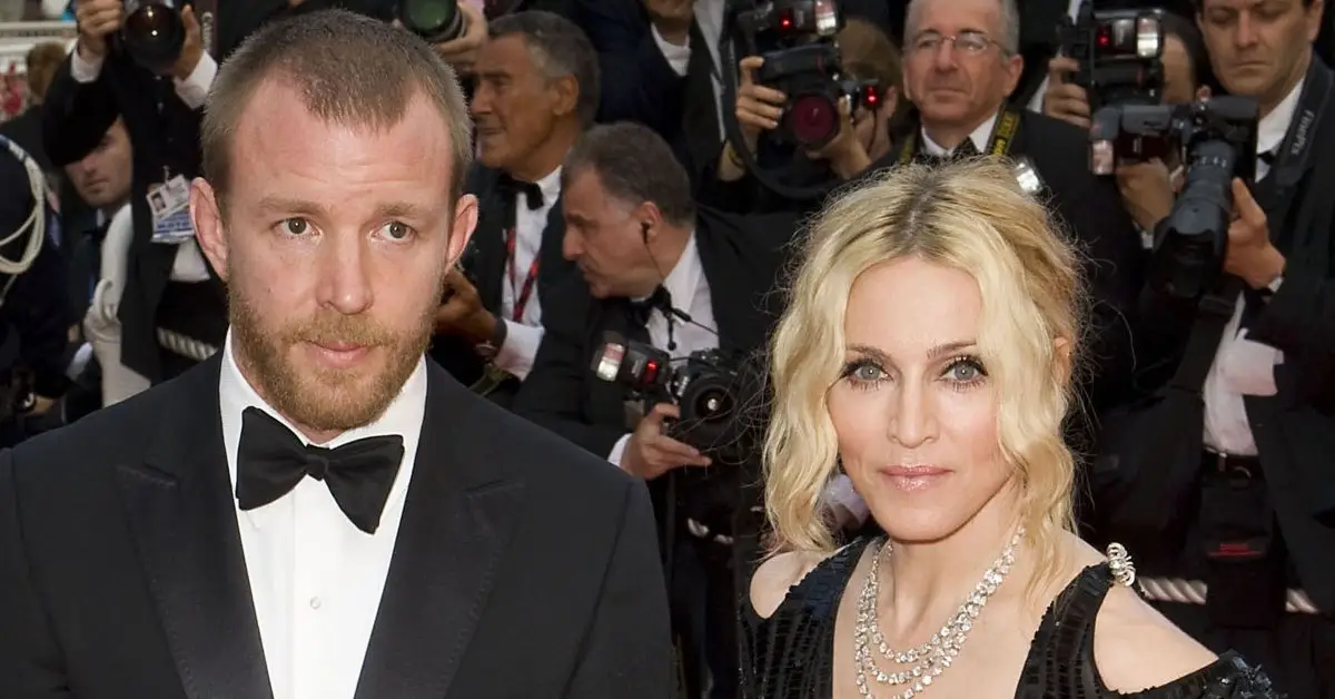 Madonna a Guy Ritchie na červeném koberci