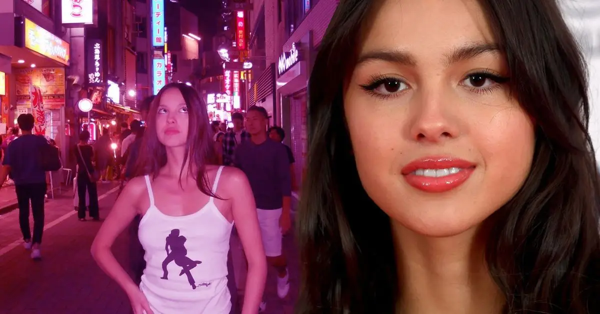 Olivia Rodrigo amb vestit de carrer