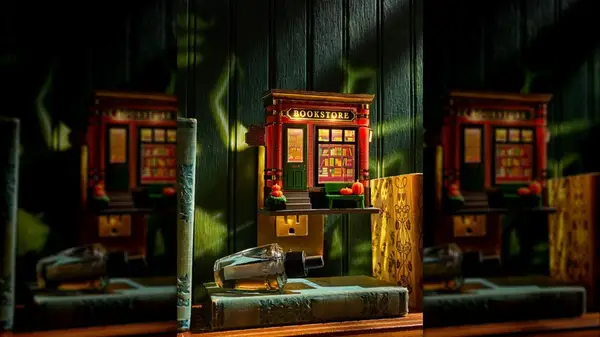 The Bath & Body Works Fall Bookstore Projector