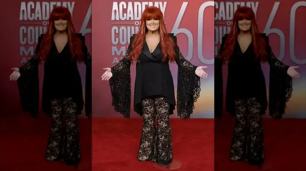 Wynonna Judd at the 2025 ACM Awards in black