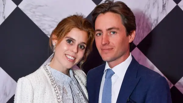 Princess Beatrice and Edoardo Mapelli Mozzi smiling together