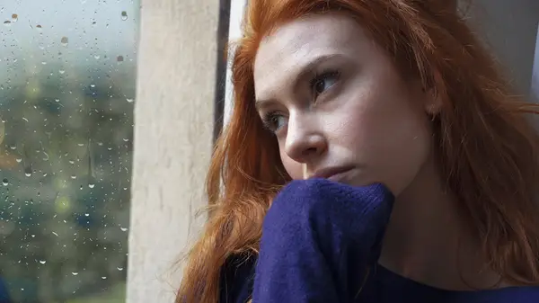 Woman feeIing disconnected