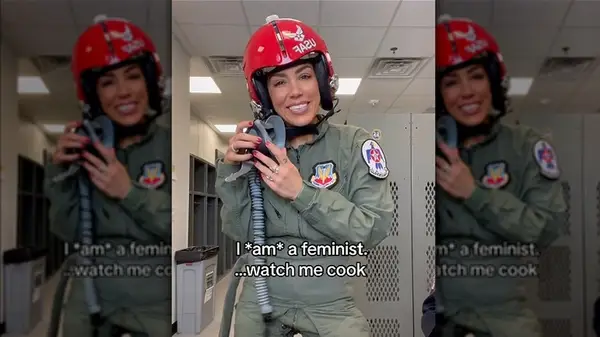 A pilot in the cockpit 