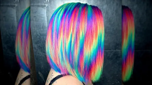 Rainbow hair
