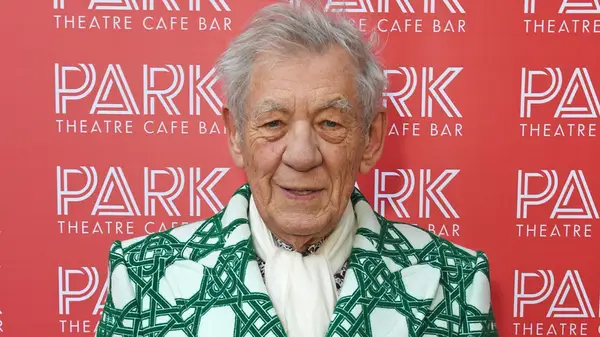 Sir Ian McKellen on the red carpet