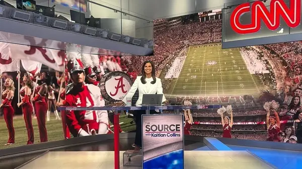 Kaitlan Collins in the CNN studio