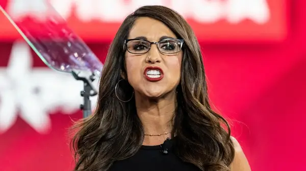 Congresswoman Lauren Boebert speaks during CPAC Texas 2022