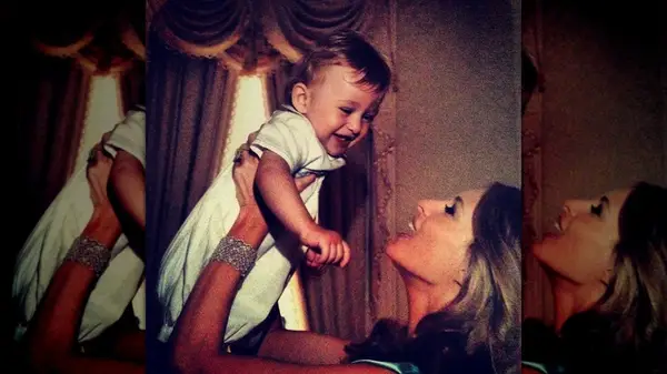 Melania Trump with Barron Trump in 2006