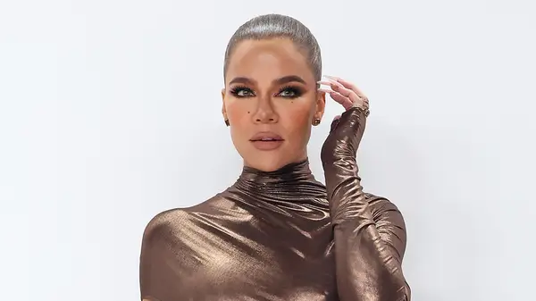 Khloe Kardashian posing