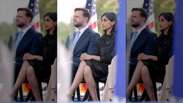 JD Vance and Usha Vance sitting together
