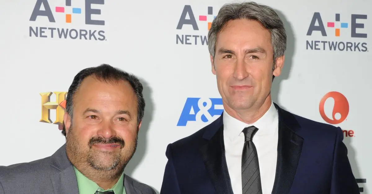 Mike Wolfe und Frank Fritz auf dem roten Teppich