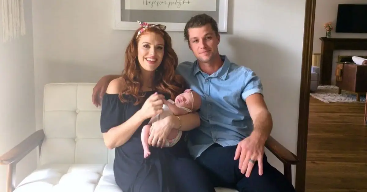 Audrey och Jeremy Roloff med sin bebis