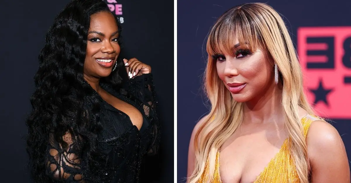 Imágenes de Kandi Burruss y Tamar Braxton una al lado de la otra
