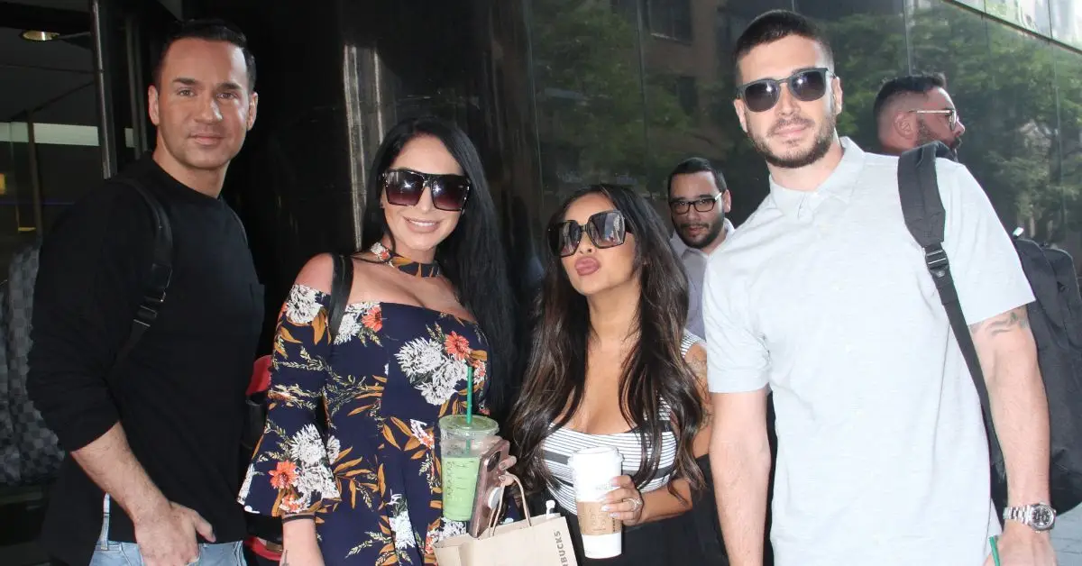 Les membres du casting de Jersey Shore repérés devant Good Day New York, 2022