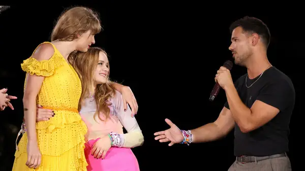 Taylor Swift with Taylor Lautner