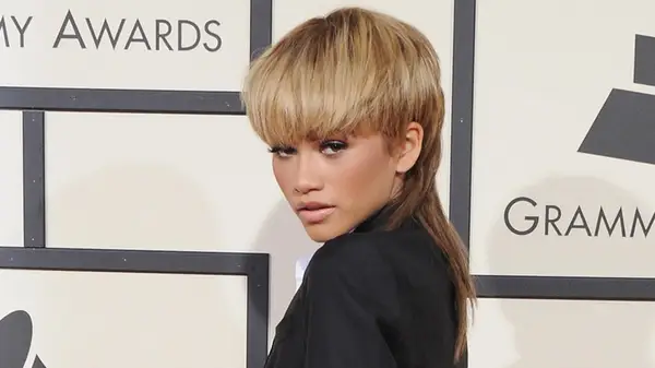 Zendaya with a mullett