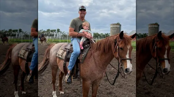 Bryon Noem riding a horse