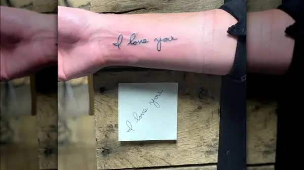 I love you tattoo