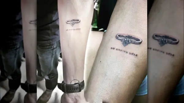 Engagement ring tattoos