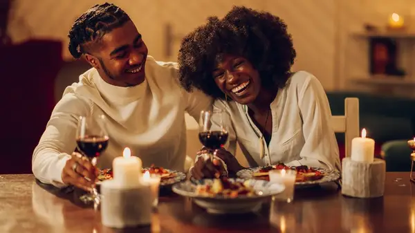 Couple having dinner